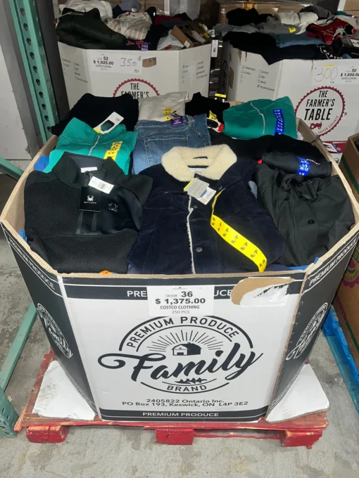 mixed clothing liquidation pallets europe